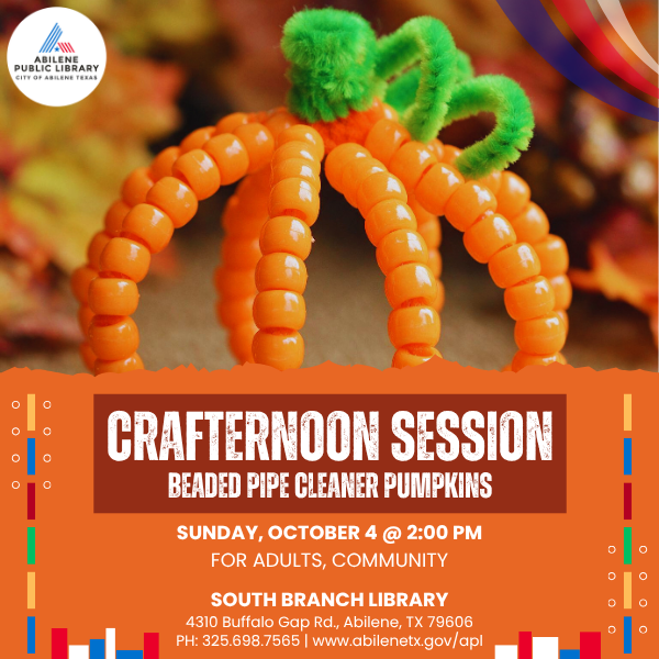 Crafternoon: Beaded Pipe Cleaner Pumpkins