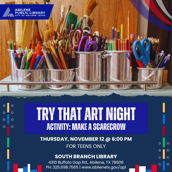 Try That Art Night for Teens: Make a Scarecrow