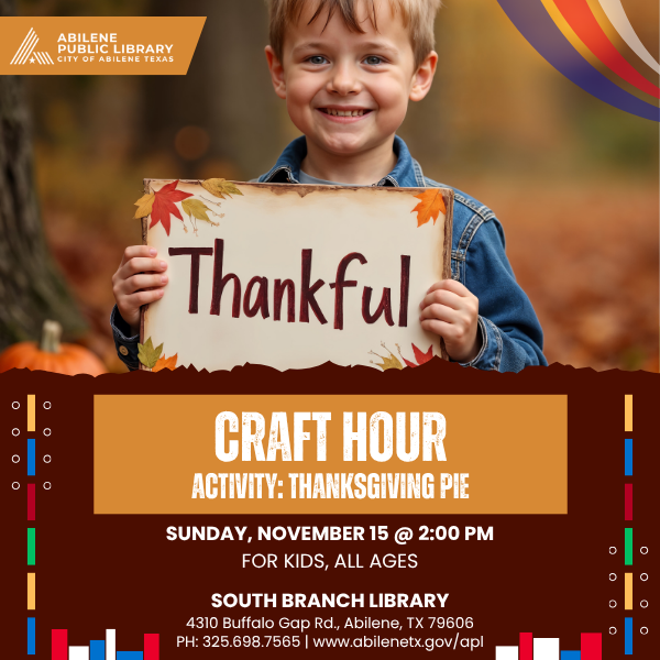 Craft Hour: Thanksgiving Pie