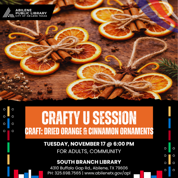 Crafty U: Dried orange & Cinnamon Ornaments