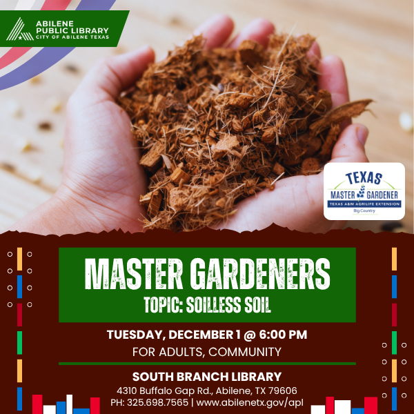 Master Gardeners Series: Soilless Soil