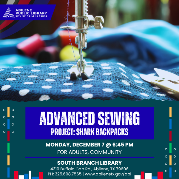 Advanced Sewing Project: Shark Backpacks