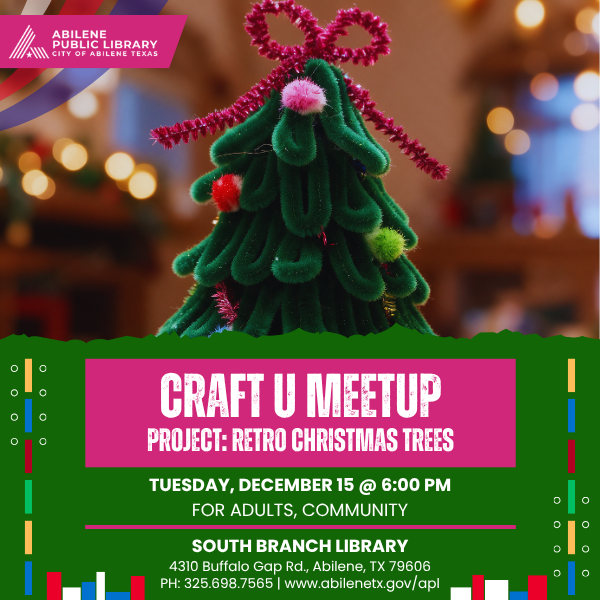 Crafty U: Retro Pipe Cleaner Christmas Trees